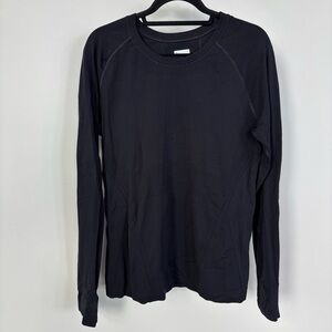 Athleta Black Long Sleeve Running Shirt Size‎ XL